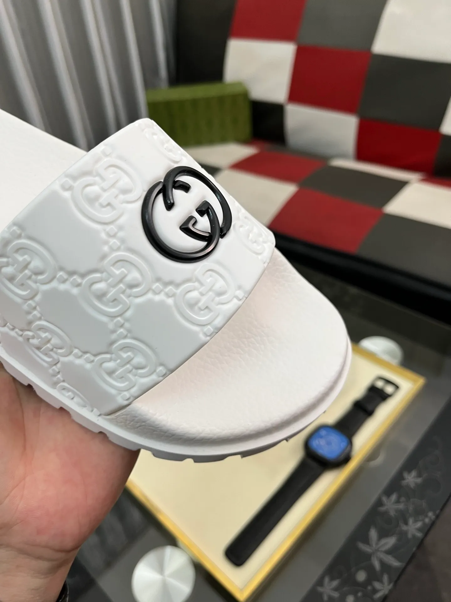 Men's men's shoes💰260⌚️⌚️ＧＵＣＣＩ.Gucci.Official website 1:1 popular slippers hot sale! Original original material 🩴 SIZE: 38-46 (45.46 non-refundable)